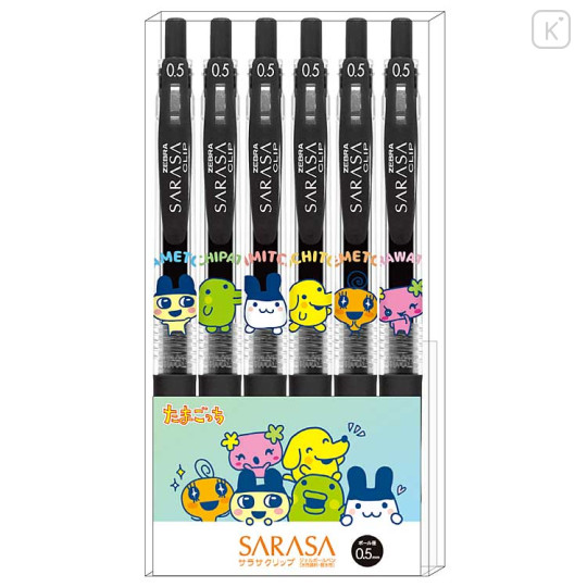 Japan Tamagotchi Sarasa Clip Gel Pen Set - 1