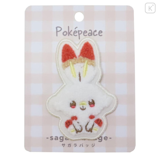 Japan Pokemon Sagara Embroidery Badge - Scorbunny - 1