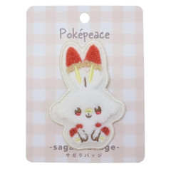 Japan Pokemon Sagara Embroidery Badge - Scorbunny