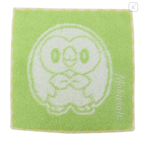 Japan Pokemon Mini Towel Handkerchief - Rowlet : Plain Color - 1