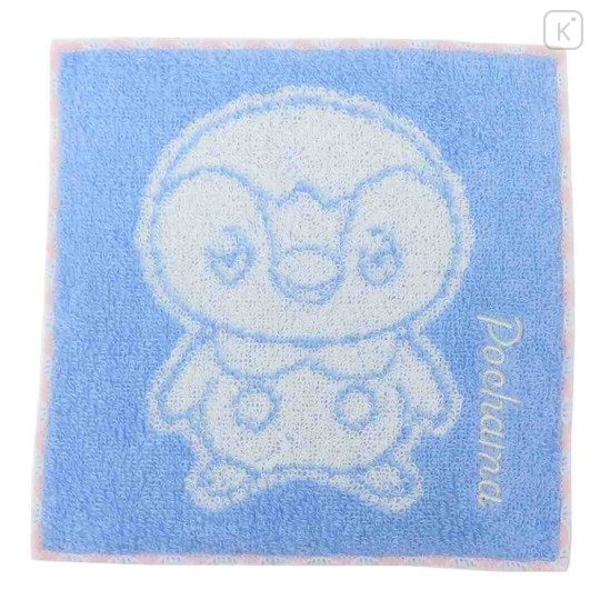 Japan Pokemon Mini Towel Handkerchief - Piplup : Plain Color - 1
