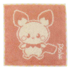 Japan Pokemon Mini Towel Handkerchief - Pichu : Plain Color