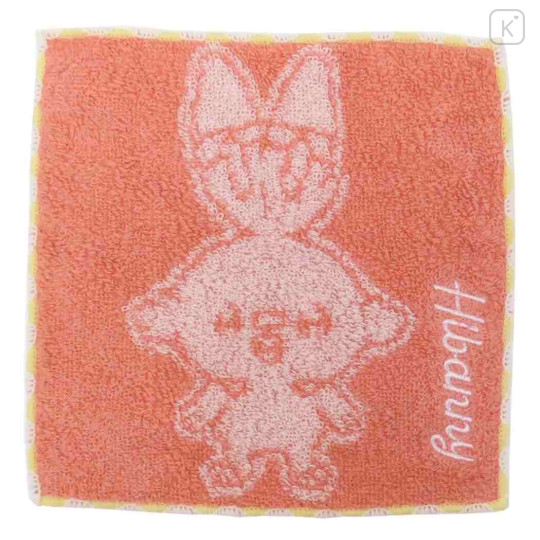 Japan Pokemon Mini Towel Handkerchief - Scorbunny : Plain Color - 1