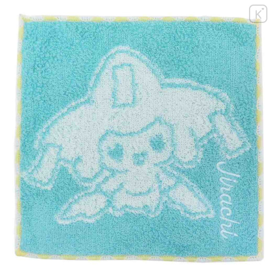 Japan Pokemon Mini Towel Handkerchief - Jirachi : Plain Color - 1