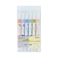 Japan Pokemon Twiink Twin Ink Marker Pen Set - Pokepeace