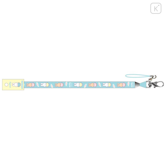 Japan Miffy Neck Strap - Miffy : Melanie Blue - 1