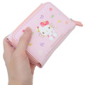 Japan Sanrio Trifold Wallet - Hello Kitty : Flower - 2