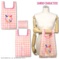 Japan Sanrio Eco Shopping Bag - Usahana : Smile Gingham - 1