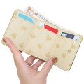 Japan Pokemon Trifold Wallet - Pikachu : Glen Gingham Yellow Brown - 3