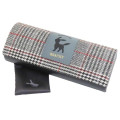 Japan Pokemon Glasses Case - Eevee : Blacky Glen Gingham - 1