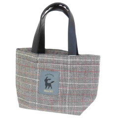 Japan Pokemon Mini Tote Bag - Eevee : Blacky Glen Gingham