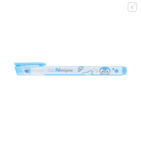 Japan Pokemon Ninipie Color Pen & Highlighter - Piplup : Pokepeace Blue - 1