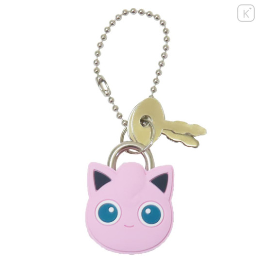 Japan Pokemon Mini Mascot Padlock Keychain - Jigglypuff - 1