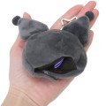 Japan Sanrio Fluffy Keychain - Kuromi : Costume Head - 2