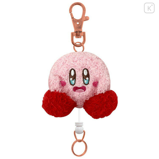 Japan Kirby Mascot Reel Keychain - Kirby : Exiciting - 1