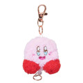 Japan Kirby Plush Mascot Retractable Reel Keychain - Kirby : Exiciting - 1