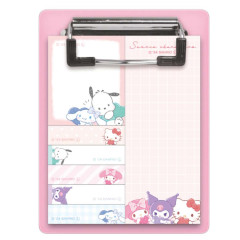 Japan Sanrio Sticky Notes Memo with Binder - Characters Pink Heart