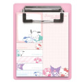 Japan Sanrio Sticky Notes Memo with Binder - Characters Pink Heart - 1