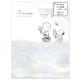 Japan Peanuts Letter Set With Die-cut Case - Snoopy & Woodstock : Watercolor Ice Cream