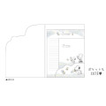Japan Peanuts Letter Set With Die-cut Case - Snoopy & Woodstock : Watercolor Ice Cream - 3