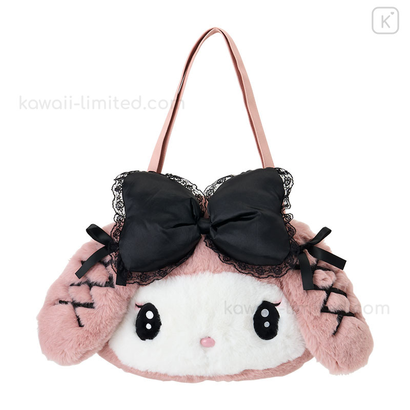 Japan Sanrio Original Face-shaped Tote Bag - My Melody : Midnight