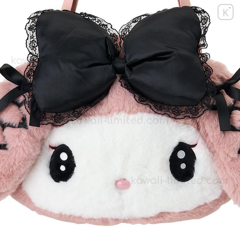 Japan Sanrio Original Face-shaped Tote Bag - My Melody : Midnight