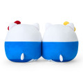 Japan Sanrio Original Pair Mini Cushion - Hello Kitty & Hello Mimmy - 2