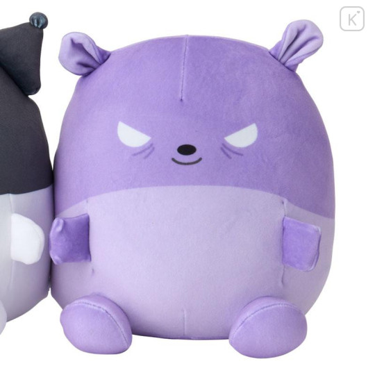 Japan Sanrio Original Pair Mini Cushion - Kuromi - 5