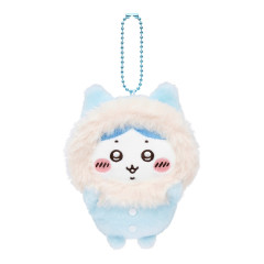 Japan Chiikawa Mascot Holder - Hachiware : Fluffy Pajama