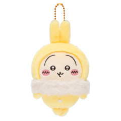 Japan Chiikawa Mascot Holder - Usagi : Fluffy Pajama