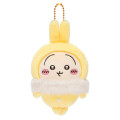 Japan Chiikawa Mascot Holder - Usagi : Fluffy Pajama - 1