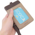 Japan Monchhichi Pass Case Card Holder & Reel - Girl Embroidery - 2