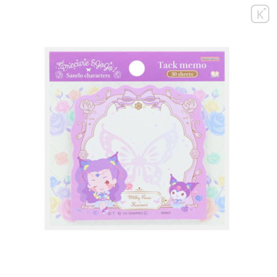 Japan Sanrio × Yes! PreCure 5 GoGo! Sticky Note - Kuromi & Milky Rose Mimino Kurumi - 1