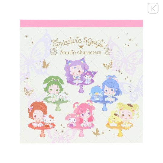 Japan Sanrio × Yes! PreCure 5 GoGo! Square Memo Pad - Characters - 1