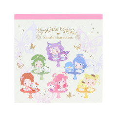 Japan Sanrio × Yes! PreCure 5 GoGo! Square Memo Pad - Characters