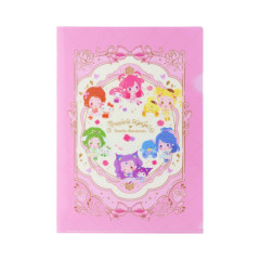 Japan Sanrio × Yes! PreCure 5 GoGo! A4 Clear File Folder - Characters Pink