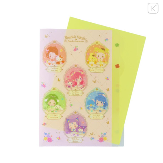 Japan Sanrio × Yes! PreCure 5 GoGo! 5 Pockets A4 Index File Holder - Characters Pink - 3