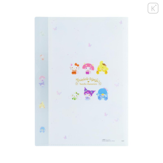 Japan Sanrio × Yes! PreCure 5 GoGo! 5 Pockets A4 Index File Holder - Characters White - 2