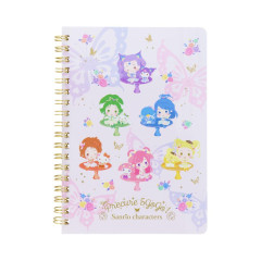 Japan Sanrio × Yes! PreCure 5 GoGo! B6 Ring Notebook - Characters Pink