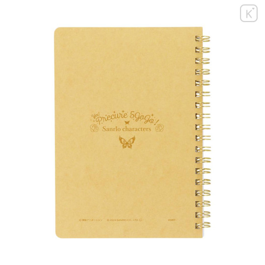 Japan Sanrio × Yes! PreCure 5 GoGo! B6 Ring Notebook - Characters Pink - 2