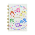 Japan Sanrio × Yes! PreCure 5 GoGo! B6 Ring Notebook - Characters Beige - 1