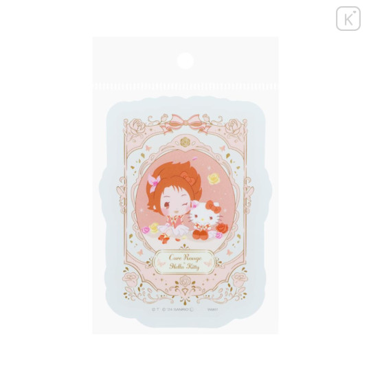 Japan Sanrio × Yes! PreCure 5 GoGo! Vinyl Sticker - Hello Kitty & Cure Rouge Natsuki Rin - 3