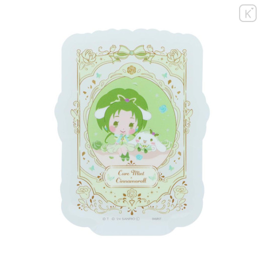 Japan Sanrio × Yes! PreCure 5 GoGo! Vinyl Sticker - Cinnamoroll & Cure Mint Akimoto Komachi - 1