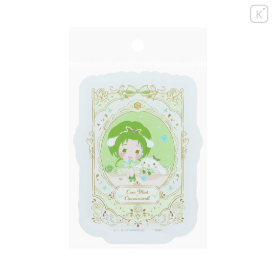 Japan Sanrio × Yes! PreCure 5 GoGo! Vinyl Sticker - Cinnamoroll & Cure Mint Akimoto Komachi - 3