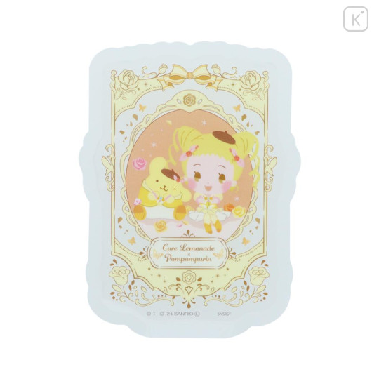 Japan Sanrio × Yes! PreCure 5 GoGo! Vinyl Sticker - Pompompurin & Cure Lemonade Kasugano Urara - 1