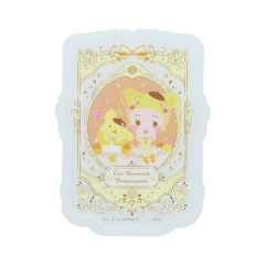 Japan Sanrio × Yes! PreCure 5 GoGo! Vinyl Sticker - Pompompurin & Cure Lemonade Kasugano Urara