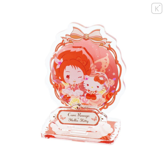 Japan Sanrio × Yes! PreCure 5 GoGo! Acrylic Stand - Hello Kitty & Cure Rouge Natsuki Rin - 2