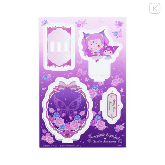 Japan Sanrio × Yes! PreCure 5 GoGo! Acrylic Stand - Kuromi & Milky Rose Mimino Kurumi - 1