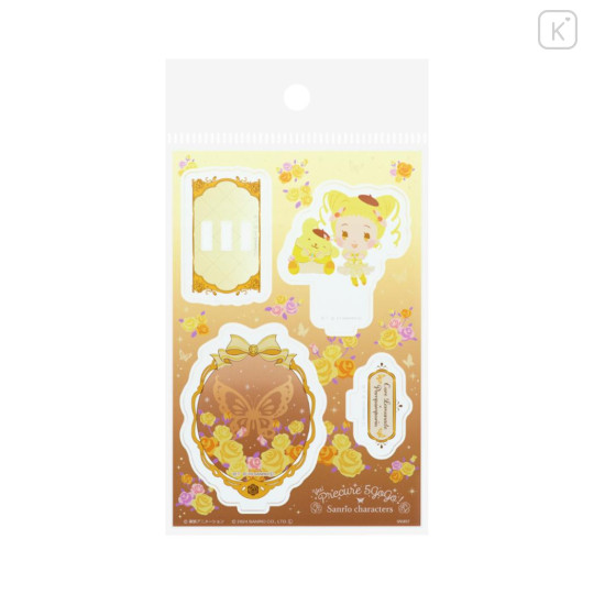 Japan Sanrio × Yes! PreCure 5 GoGo! Acrylic Stand - Pompompurin & Cure Lemonade Kasugano Urara - 3