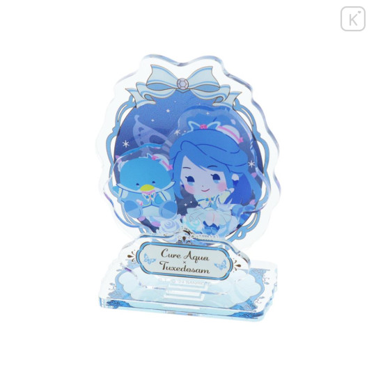 Japan Sanrio × Yes! PreCure 5 GoGo! Acrylic Stand - Tuxedo Sam & Cure Aqua Minazuki - 2